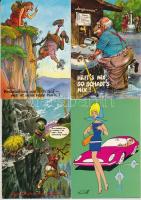 40 db MODERN nagyobb humoros motívum képeslap / 40 modern humour motive postcards