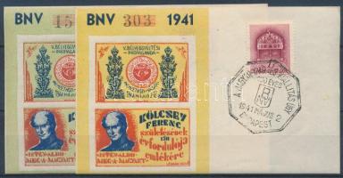 1941/6aa+ba Kölcsey Ferenc 2 klf emlékív május 2-i bélyegzéssel