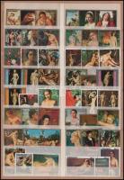 96 klf Akt motívum sor illetve darab A4 berakólap mindkét oldalán