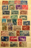 Közel-kelet 470 klf bélyeg, többségében komplett kiadások 6 országból, közepes berakóban