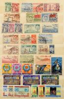 Közel-kelet 470 klf bélyeg, többségében komplett kiadások 6 országból, közepes berakóban