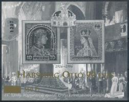 2002/46F Habsburg Ottó 90 éves feketenyomat emlékív