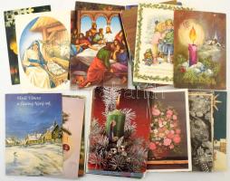 Egy MODERN cipősdoboznyi üdvözlőlap, város, művész, reklám képeslap / a shoe box of modern greeting,...