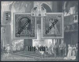 1998/F24 Köztársaság feketenyomat emlékív