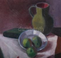 Jelzés nélkül, XX. sz. eleje: Csendélet. Olaj, vászon. Proveniencia: Saphier-gyűjtemény. Restaurált,...