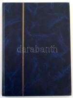 8 fekete lapos A4-es berakó, kék borítóval