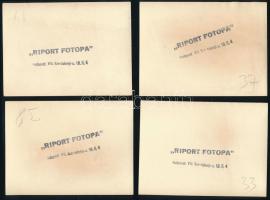 cca 1950-1956 Vacsora est az Aranycsapat tagjaival, rajtuk herendi labdarúgó figurák átadásával, a k...