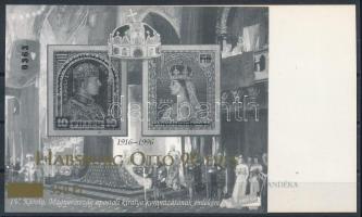 2002/46F+A Habsburg Ottó 90 éves feketenyomat + ajándék emlékív