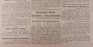 1917 A cs. és kir. 4. hadsereg tábori újságai III. évfolyam 257. szám, 4p
