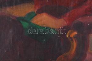 Basch Edit (1895-1980): Női portré. Olaj, vászon, jelzés nélkül. Hátoldalán Magyar Nemzeti Galéria -...