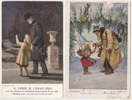 11 db RÉGI motívum képeslap vegyes minőségben / 11 pre-1945 motive postcards in mixed quality