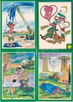 12 db MODERN magyar katonai humoros képeslap / 12 modern Hungarian military humour postcards