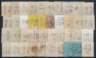 Nagy-Britannia 40 db perfin bélyeg