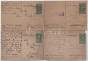 56 db magyar második világháborús zsidó KMSZ (közérdekű munkaszolgálatos) tábori posta II/3. munkás század, Dr. Túri István és családja között főleg 1943-1944-ből, több különböző helyszínről + 4 db levél. Judaika. Érdekes családtörténeti anyag!! / 56 WWII Hungarian letters between a Jewish labor serviceman and his family, mainly from 1943-1944 from different places + 4 letters. Judaica