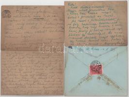 56 db magyar második világháborús zsidó KMSZ (közérdekű munkaszolgálatos) tábori posta II/3. munkás ...