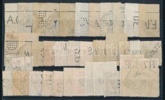 Belgium 37 db perfin bélyeg