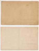 2 db RÉGI első világháborús katonatiszt fotós képeslap / 2 pre-1945 WWI Austro-Hungarian K.u.k. mili...