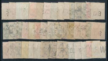 Deutsches Reich 45 db perfin bélyeg