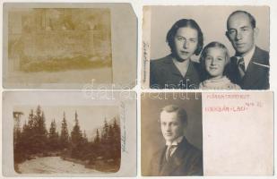 10 db RÉGI fotós képeslap vegyes témában és minőségben / 10 pre-1945 photo postcards in mixed quality