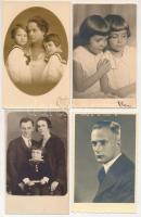 10 db RÉGI fotós képeslap vegyes témában és minőségben / 10 pre-1945 photo postcards in mixed qualit...
