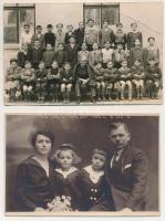 10 db RÉGI fotós képeslap vegyes témában és minőségben / 10 pre-1945 photo postcards in mixed qualit...