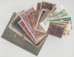 Vegyes, 20db-os bankjegytétel, közte: Magyarország, Románia, Kína, Ausztria, Franciaország, Burundi, Kambodzsa, Oroszország T:vegyes Mixed, 20pcs banknote lot, within: Hungary, Romania, China, Austria, France, Burundi, Cambodia, Russia T:mixed