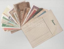 Vegyes, 20db-os bankjegytétel, közte: Magyarország, Románia, Kína, Ausztria, Franciaország, Burundi,...