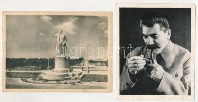 SZTÁLIN - 2 db RÉGI képeslap és fotó / 2 pre-1945 postcard and photo