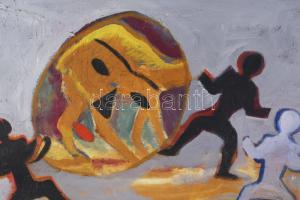 Barta Mária (1897-1969): Alakok. Olaj, vászon, jelezve jobbra lent, fakeretben. 31,5x41,5 cm