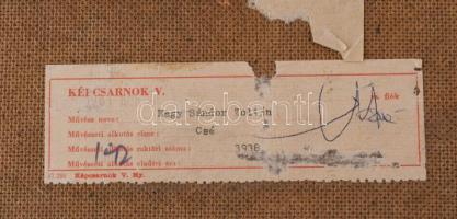 Nagy Sándor Zoltán (1941-): Csendélet, 1967. Olaj, vászon, faroston. Jelezve jobbra lent. Hátoldalán...