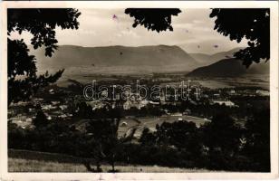1940 Rozsnyó, Roznava; látkép a Kálváriáról / general view from the calvary (szakadás / tear)