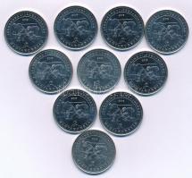 2018. 50Ft Cu-Ni "Jégkorong Világbajnokság" (10x) T:UNC-XF Adamo FOEM12