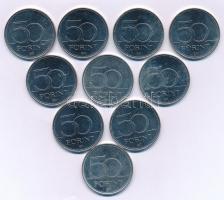 2018. 50Ft Cu-Ni "Jégkorong Világbajnokság" (10x) T:UNC-XF Adamo FOEM12