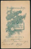 1904 Janka Sándor (1885-1961) későbbi ügyvéd, vármegyei főügyész, kormánytanácsos, író, lapszerkeszt...