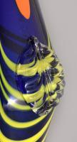 Murano multicolor színezésű váza. Anyagában színezett szakított üveg, jelzés nélkül, hibátlan, m: 35...