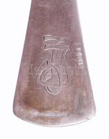 3 db ezüst evőeszköz, két villa, egy tálaló kanál. dianás, mesterjegyes, jelzett. 238 g