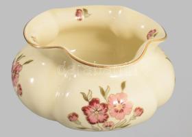 Zsolnay paradicsomvirág váza, jelzett, hibátlan, 13x7 cm