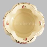 Zsolnay paradicsomvirág váza, jelzett, hibátlan, 13x7 cm