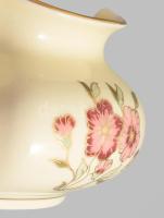 Zsolnay paradicsomvirág váza, jelzett, hibátlan, 13x7 cm