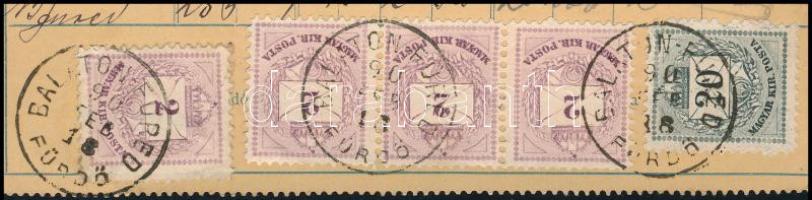 1890 Díjjegyes zárt táviratlap Ráth Györgynek címezve, belül 28kr bérmentesítéssel "TIHANY&quot...