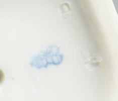 Herendi óherendi pikkelyezett mintás kakas. Kézzel festett, jelzett, hibátlan, m: 13,5 cm