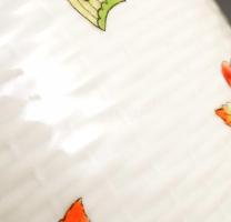 Herendi Viktória mintás váza. Kosárfonott felülettel, kézzel festett, jelzett, aranyozáson minimális...