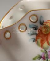 Herendi virágmintás cipő, jelzett, hibátlan, h: 10 cm