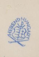 Herendi virágmintás cipő, jelzett, hibátlan, h: 10 cm