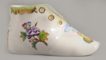 Herendi Viktória mintás cipő, jelzett, hibátlan, h: 10,5 cm