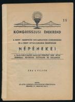 1938 XXIV. Nemzetközi Eucharisztikus Kongresszus és a Szent István-jubileumi ünnepségek népénekei, 35p