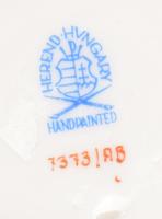 Herendi Apponyi Blue mintás kosár kínáló, jelzett, hibátlan, d: 9,5 cm