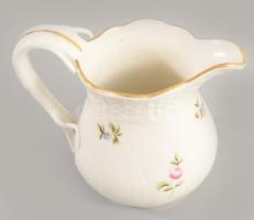 Herendi rózsamintás tejkiöntő, jelzett, hibátlan, m: 8 cm