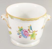 Herendi Viktória mintás kaspó, jelzett, hibátlan, m: 9,5 cm