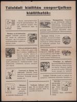 1924 Meghívó a mezőgazdasági, ipari, egészségügyi és művelődési kiállításra Gyomán, kétoldalas hirde...